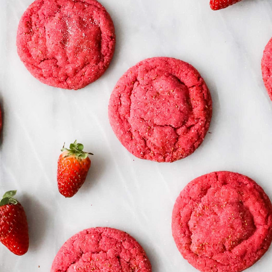 'Loving you is Red' Strawberry Margarita Tequila Cookies